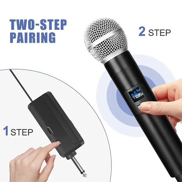 Wireless Rechargeable Handheld Microphone Sri Lanka@ido.lk