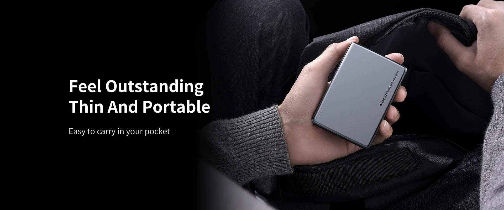 RECCI RPB-W26 PD20W+15W MAGNETIC WIRELESS POWER BANK 10000MAH