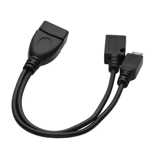2 in 1 Micro Cable with USB Power Supply for TV Stick @ido.lk