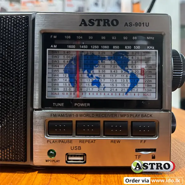 Astro AS-901U FM Radio with USB AMFMSW1-9 @ ido.lk