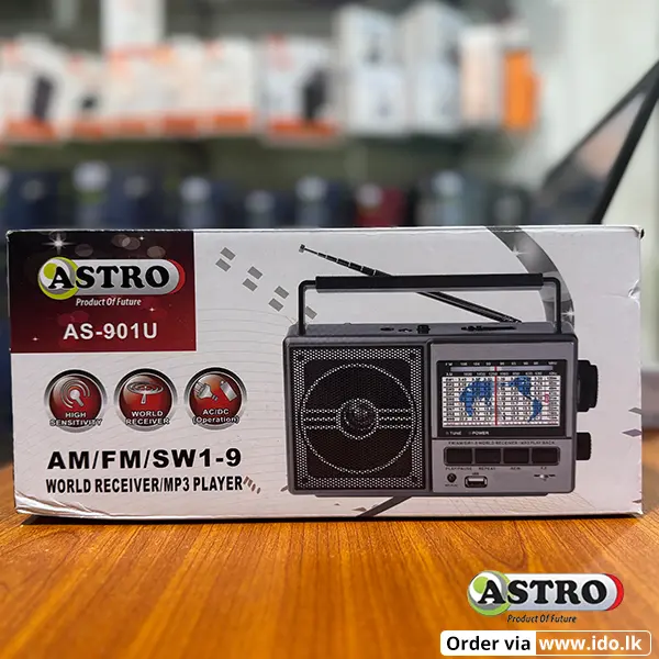 Astro AS-901U FM Radio with USB AMFMSW1-9 Sri Lanka@ido.lk