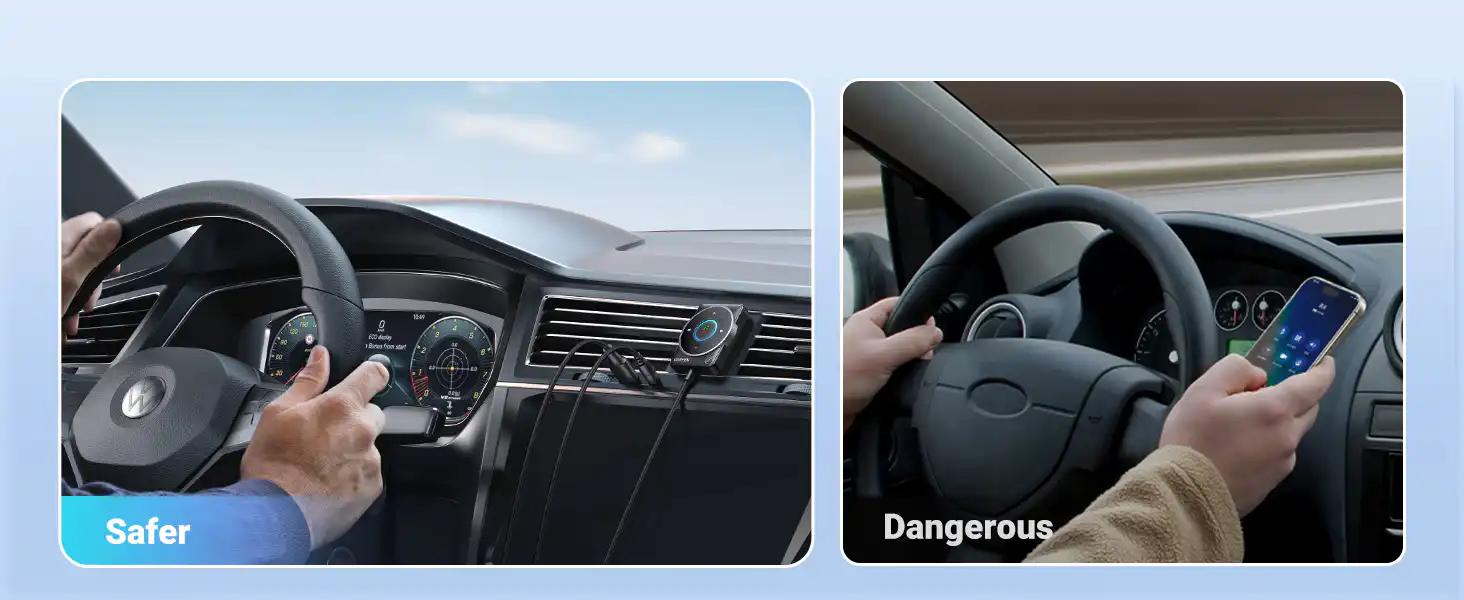 Hands-free call clarity with UGREEN Bluetooth car receiver