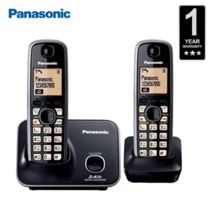 Panasonic KX-TG3712BX Dual Handset Cordless Telephone@ido.lk