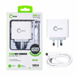 120W Fast Charger with Micro USB Cable QC3.0 6A - C Max MX-002