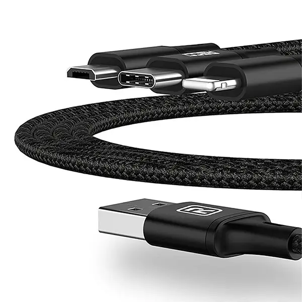 Recci 3 in 1 USB Cable 1.2M Fast Charging Wind RCS-D120 Sri Lanka@ido.lk