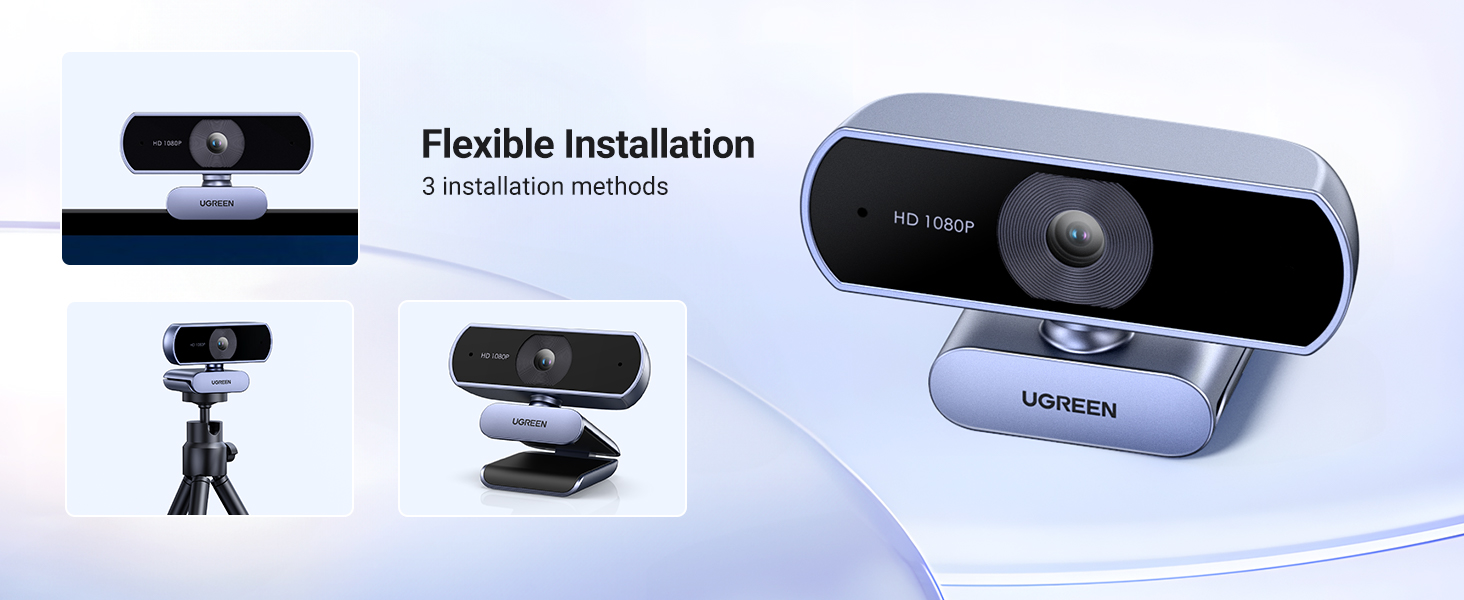 Full HD USB webcam for video calls and streaming