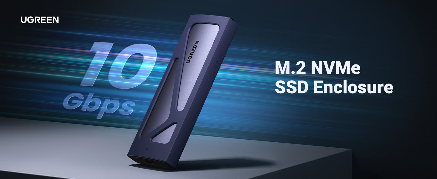 UGREEN 10902 M.2 NVMe SSD Enclosure Adapter Aluminum 10 Gbps Gen 2 USB C 3.1 to NVMe PCIe From ido.lk