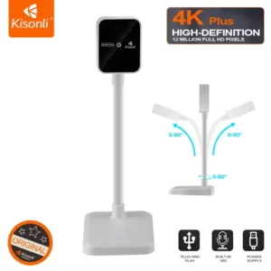 Kisonli 4K PLUS Webcamera with Built-in Microphone@ido.lk
