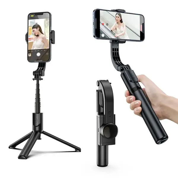 Plokama P66 Gimbal Stabilizer Stand Selfie Stick@ ido.lk