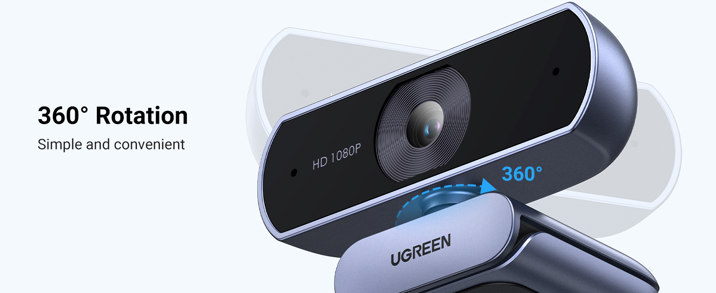 UGREEN webcam with built-in noise-canceling microphone