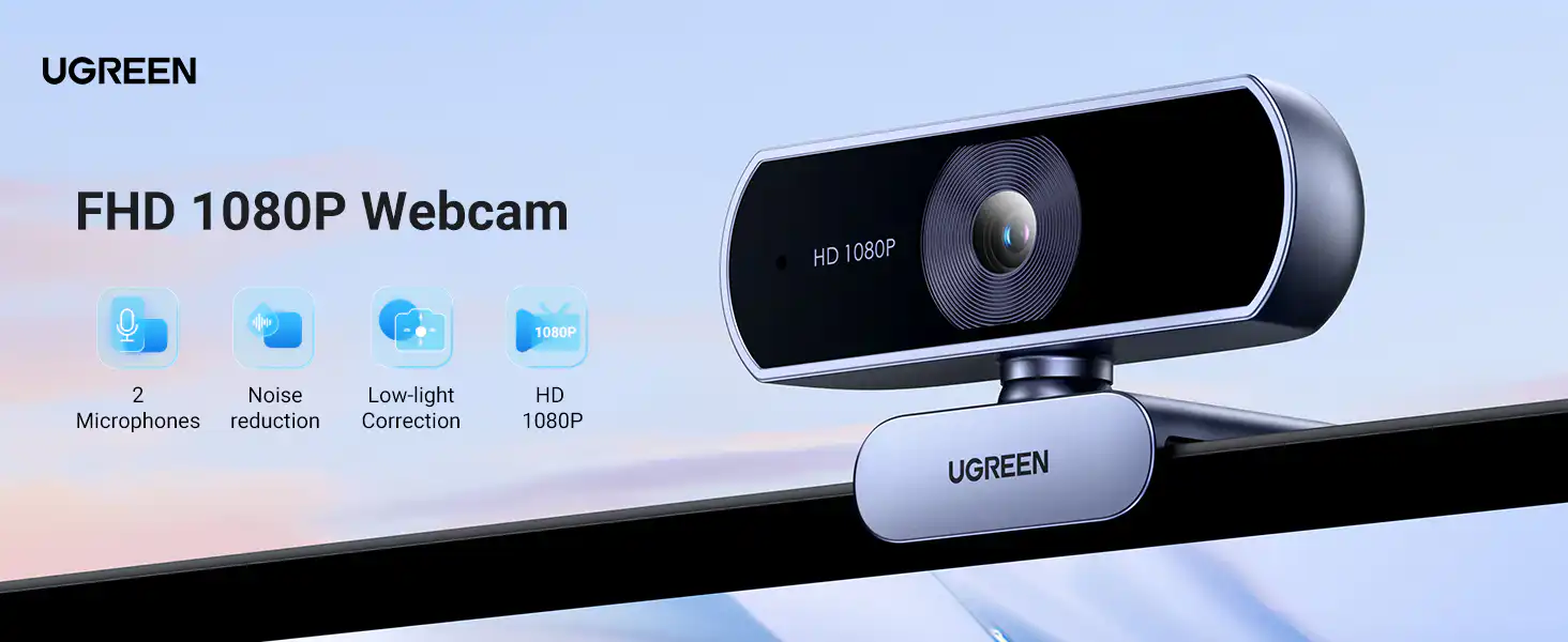 UGREEN 1080P HD Webcam with Microphone front view 