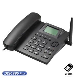 Front view of DDK 995+ GSM Dual SIM Phone with keypad and display