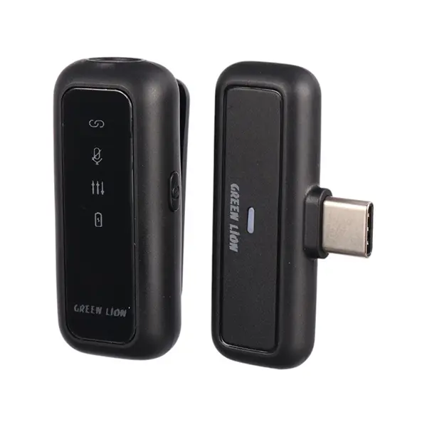 Green Lion Type C Wireless Clip Microphone GM-65X @ido.lk