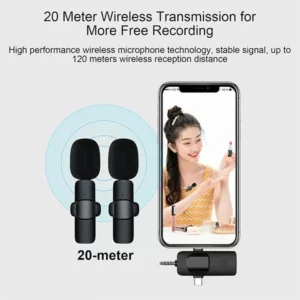 K15 3 in1 Wireless Dual Microphone