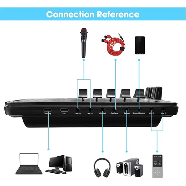 K500 Sound Card With Condenser Mic Sri Lanka@ ido.lk