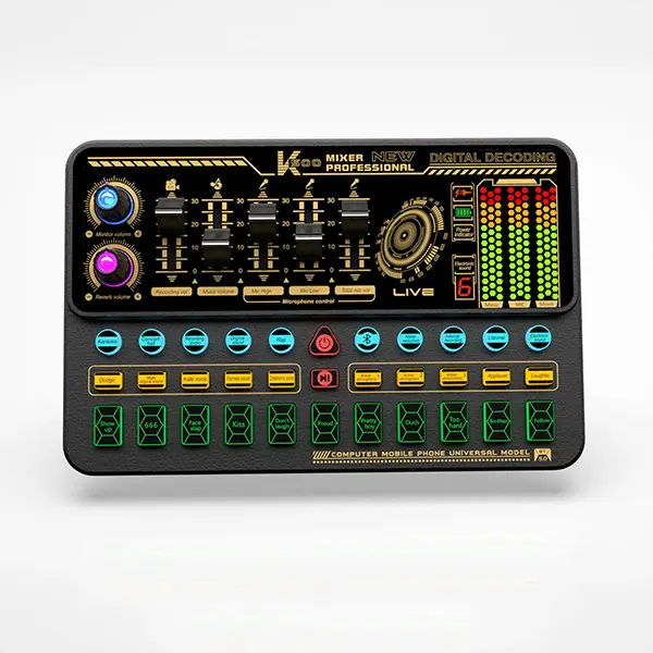 K500 Sound Card With Condenser Mic@ ido.lk