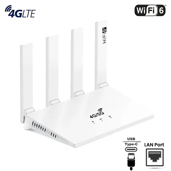 4G LTE WiFi6 Router 300Mbps Unlocked Router@ido.lk