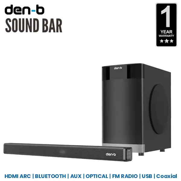 Den B Sound bar Cinematic 2.1 Sound System@ido.lk