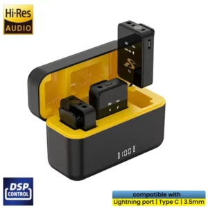 SX12 Wireless Clip Microphone with Charging Case@ido.lk