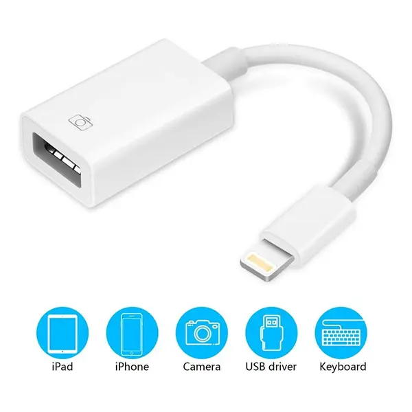 iPhone Lightning to USB OTG Adapter@ ido.lk