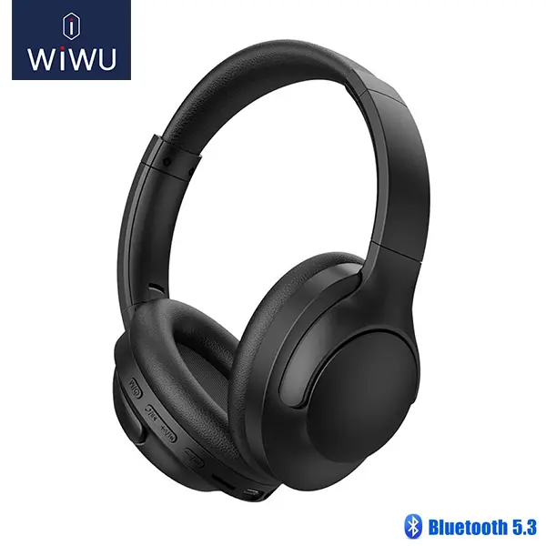 WIWU TD-08 Elite Headset Wireless Headphone - Black@ido.lk