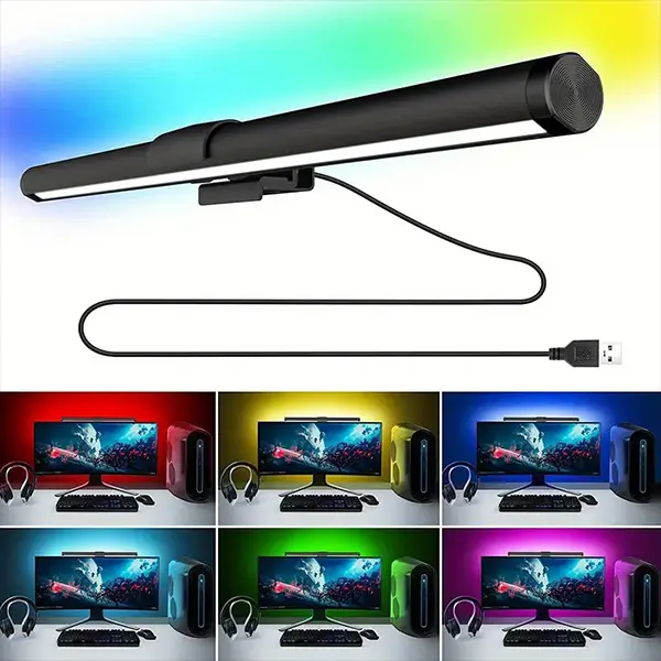 Monitor Light Bar USB LED Work Light 3 Adjustable Color + RGB backlight @ido.lk