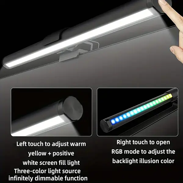 Monitor Light Bar USB LED Work Light 3 Adjustable Color + RGB backlight in Sri Lanka@ido.lk
