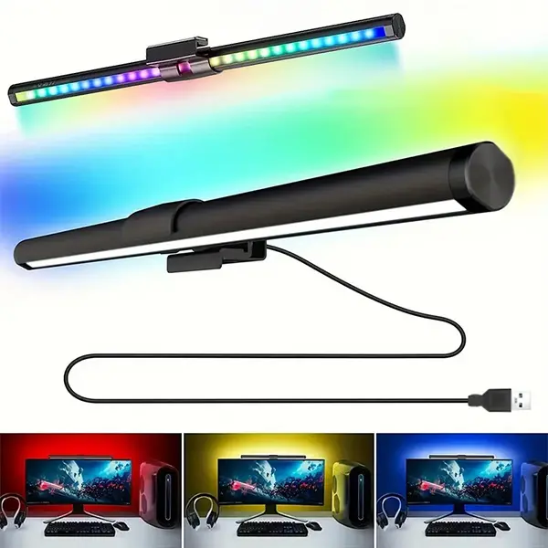 Monitor Light Bar USB LED Work Light 3 Adjustable Color + RGB backlight@ido.lk