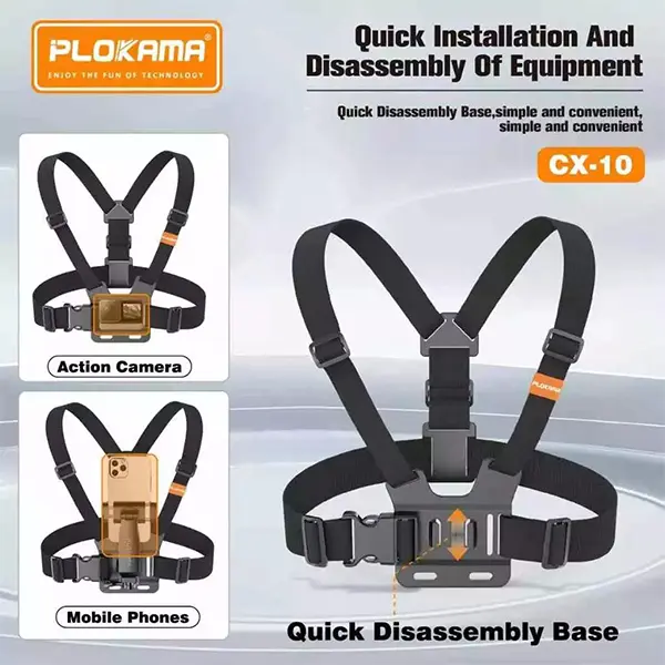 PLOKAMA CX10 Chest Strap Phone Mount Holder@ ido.lk
