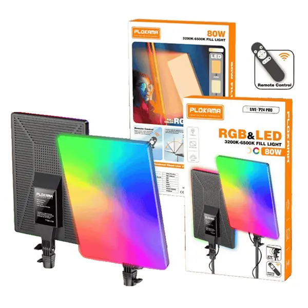 Plokama Live P24 Pro RGB LED Fill Light Panel @ ido.lk