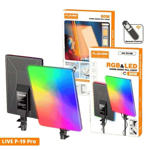 Plokama Live P24 Pro RGB LED Fill Light Panel @ido.lk