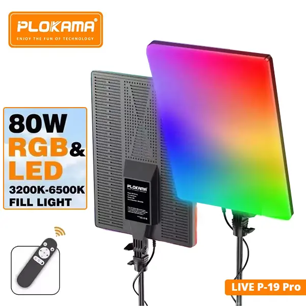 Plokama Live P24 Pro RGB LED Fill Light Panel Best Price in Sri Lanka@ ido.lk