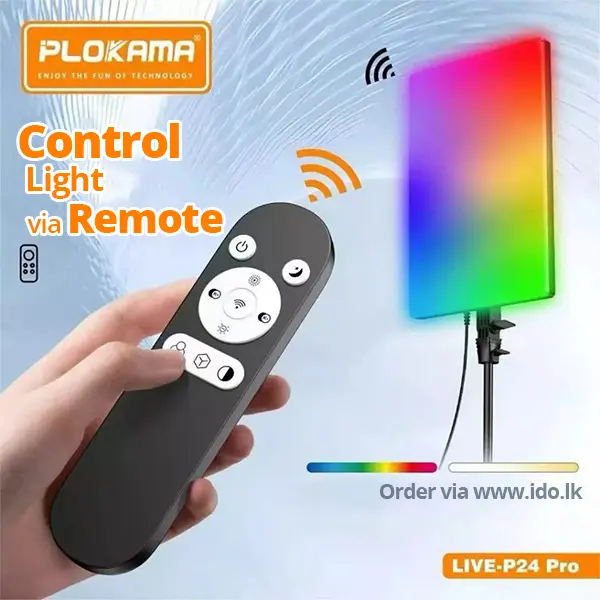 Plokama Live P24 Pro RGB LED Fill Light Panel Sri Lanka @ido.lk