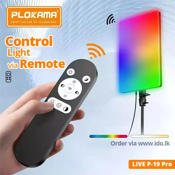 Plokama Live P24 Pro RGB LED Fill Light Panel Sri Lanka@ ido.lk