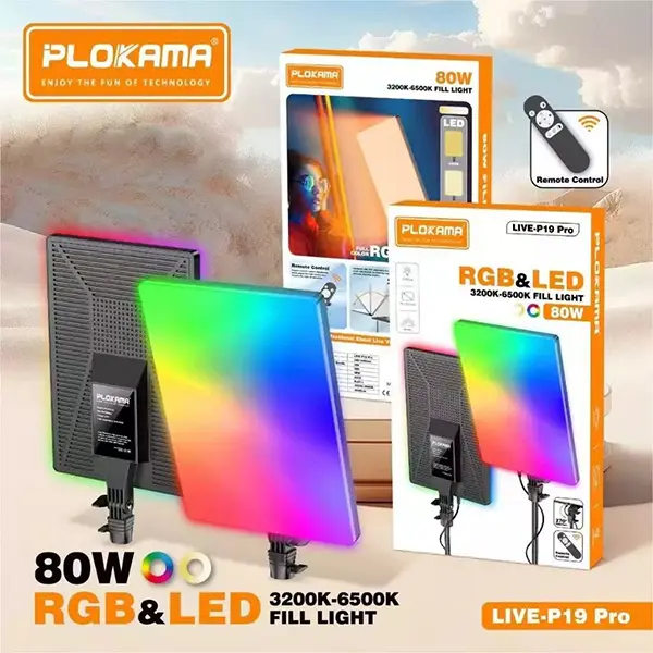 Plokama Live P24 Pro RGB LED Fill Light Panel@ ido.lk
