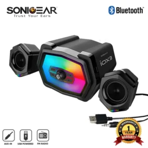 SonicGear IOX3 USB Bluetooth PC Subwoofer Speaker System@ido.lk