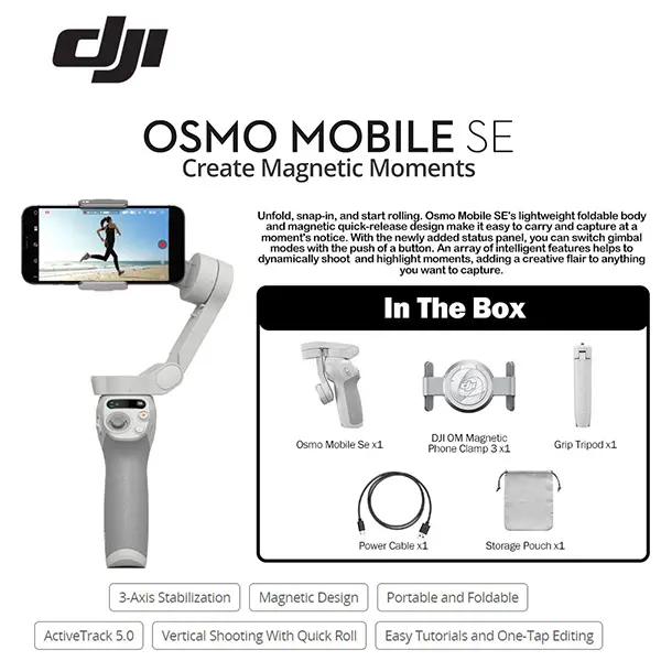 DJI Osmo Mobile SE Gimbal Sri Lanka @ido.lk
