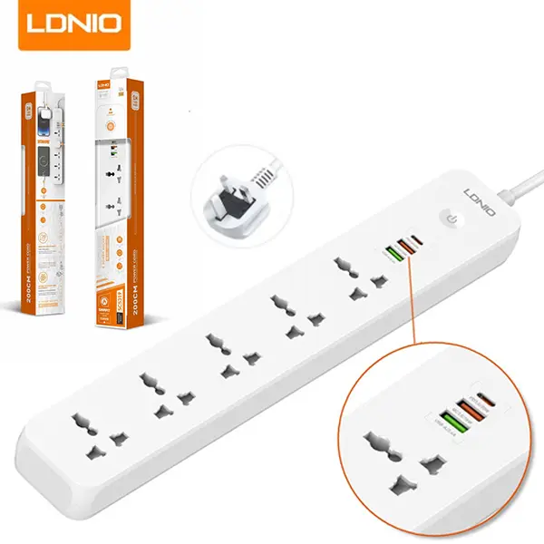LDNIO SC5319 5 Way Power Extension Cord@ ido.lk