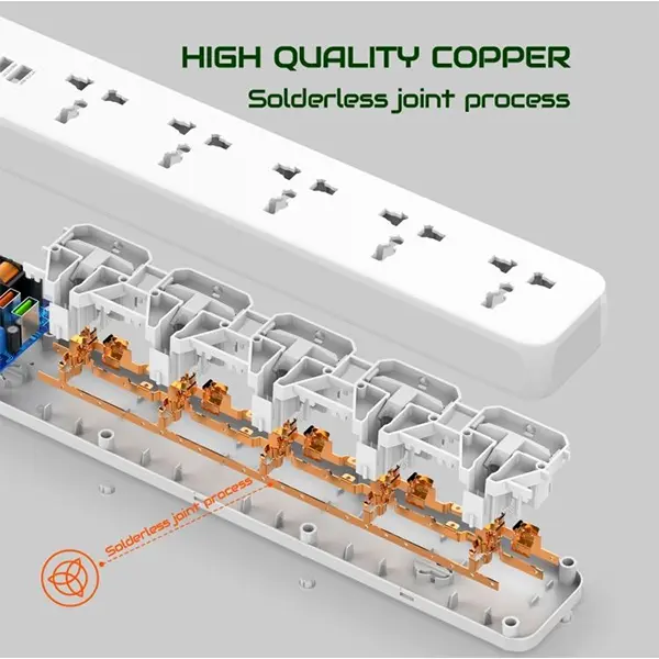 LDNIO SC5319 5 Way Power Extension Cord@ido.lk