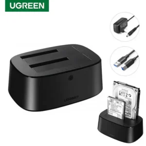 UGREEN Dual Bay USB 3.0 SATA Hard Drive Docking Station@ido.lk