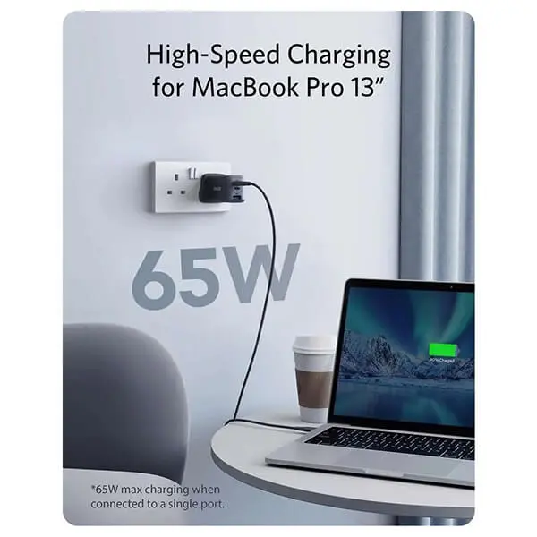 Anker 65W 3 Port USB C Charger PowerPort III@ ido.lk