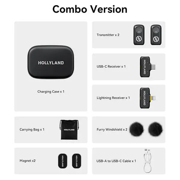 Hollyland LARK A1 Dual Wireless Mic Combo Sri Lanka @ido.lk