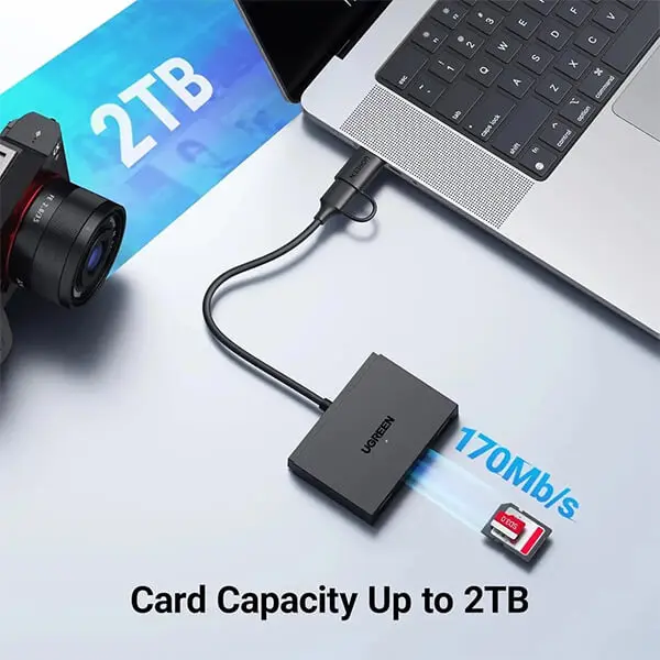 UGREEN 4 in 1 SD Card Reader Type-CUSB 5Gbps 45167 Sri Lanka @ido.lk