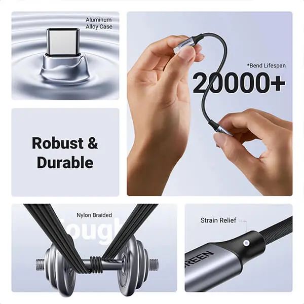 UGREEN Type C to 3.5mm Female Audio Cable with DAC Chip AV161 - 80154 @ ido.lk