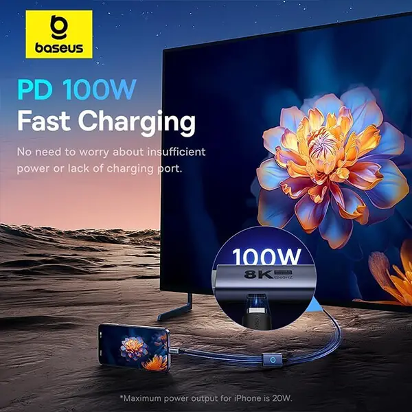 Baseus USB C to DisplayPort Cable 8K@60HZ 1M Sri Lanka @ido.lk