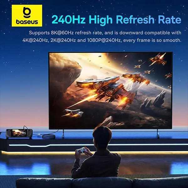 Baseus USB C to DisplayPort Cable 8K@60HZ 1M@ ido.lk