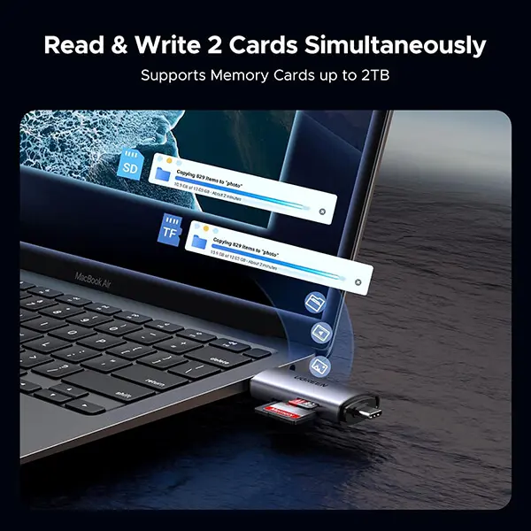 UGREEN 50706 USB 3.0 SD Card Reader 2 in 1 USB + Type C Sri Lanka@ ido.lk