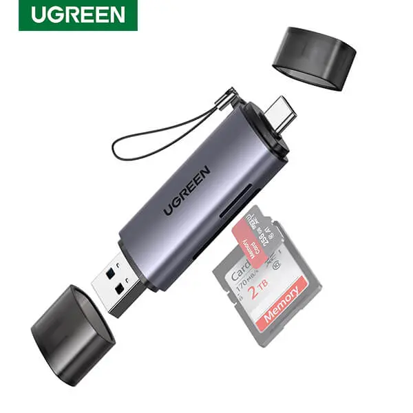 UGREEN 50706 USB 3.0 SD Card Reader 2 in 1 USB + Type C