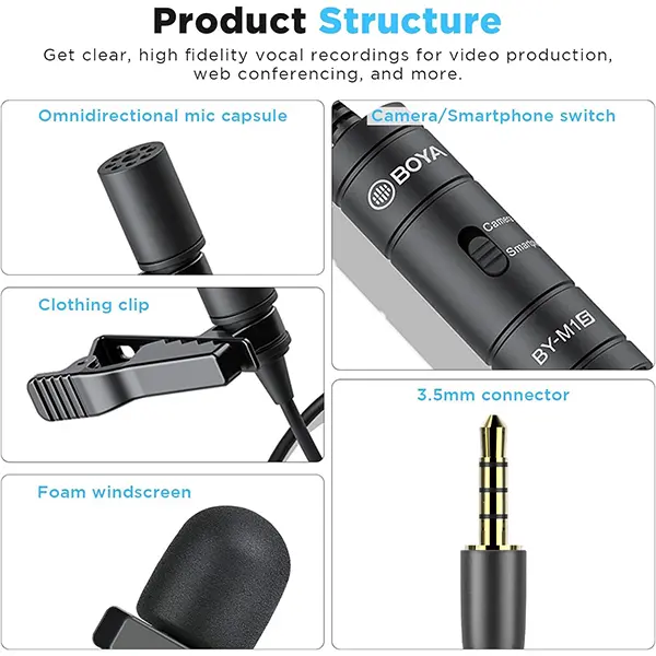 BOYA BY-M1S Universal Lavalier Microphone Sri Lanka @ ido.lk