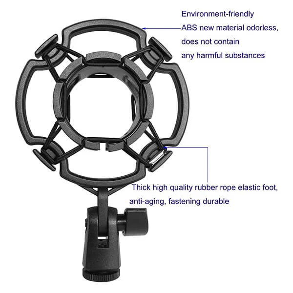 Microphone Shock Mount Clip Anti-Vibration Mic Holder @ido.lk